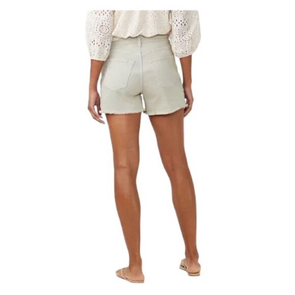 LC Lauren Conrad Womens High Rise Button Fly Cut Off Jean Shorts Sz 8 New - Picture 2 of 10